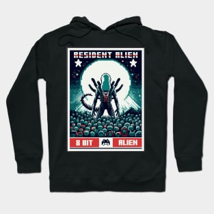 8 Bit Resident Alien Hoodie